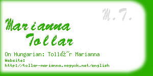 marianna tollar business card